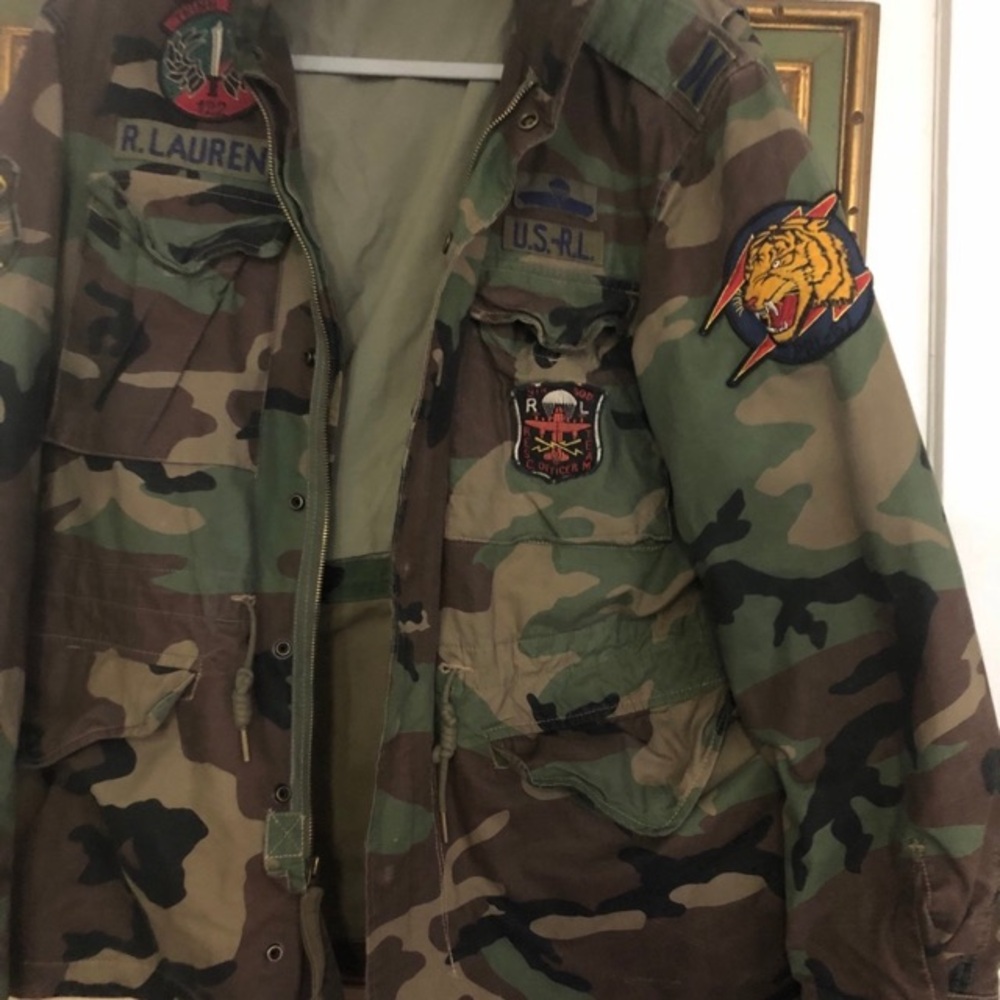 Ralph Lauren Men's Camouflage Military Jacket